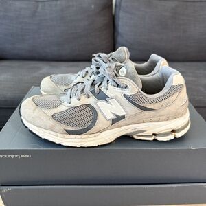 New Balance 2002R Steel Orca Grey Leather Sneakers M2002RST Men's Size 8.5